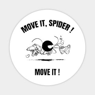 Beth the spider - the running (text version) Magnet